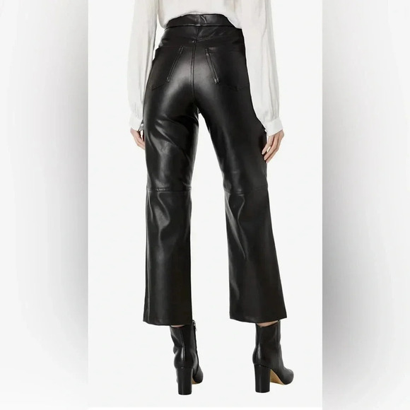 NWT Blank NYC The Baxter Faux Leather Pants Black Size 26 - Picture 3 of 12